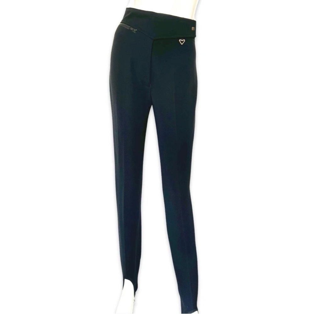 Obermeyer Black Women's Stirrup ski pants sz 8R Vintage